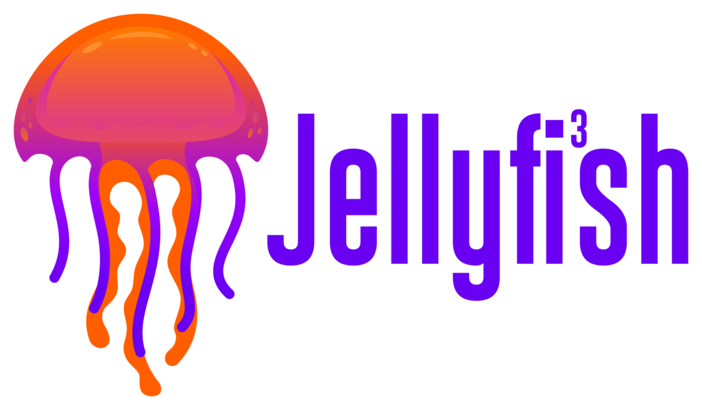 A logo of a friendly, intelligent jellyfish.